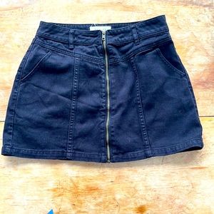 PacSun Full-Zip Jean Skirt